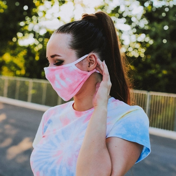 Tie-dye Cotton Reusable Face Mask - Picture 1 of 5